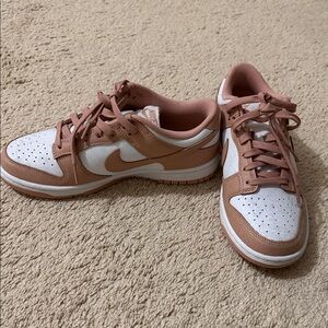 Nike Women's Pink and White Sneakers